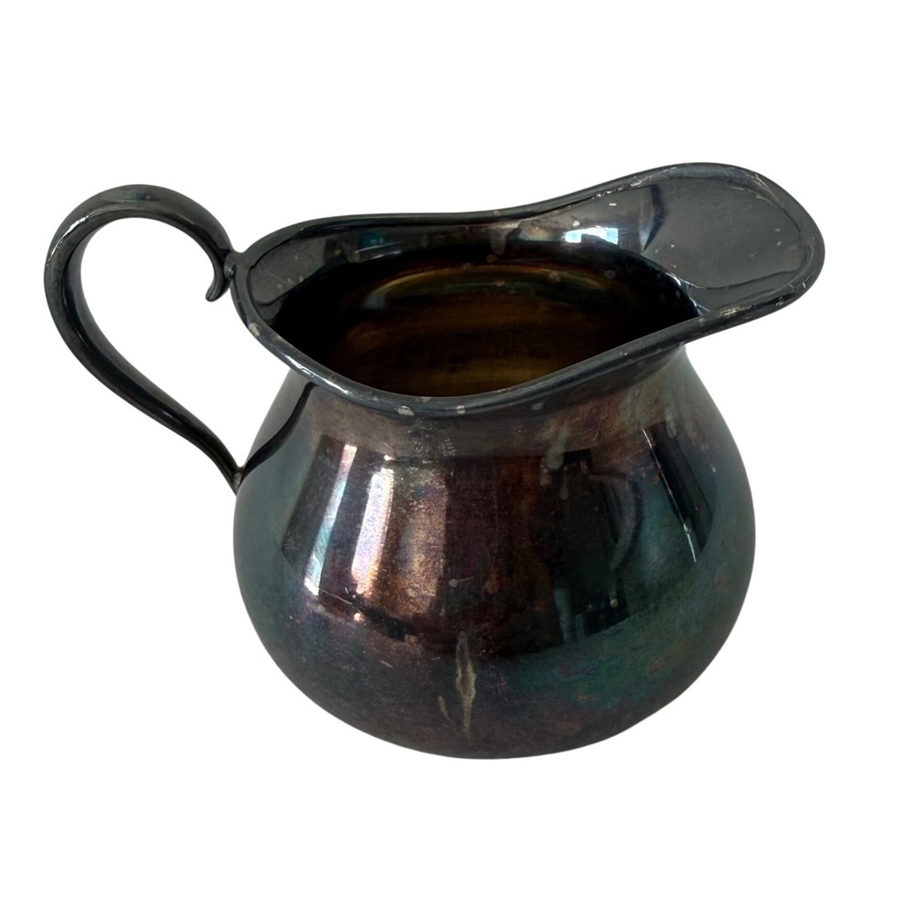 Vintage Forbes Silverplate Creamer EP 1024 Small Pitcher Patina